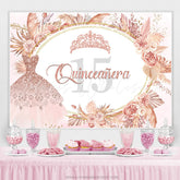 Lofaris Slight Baby Sweet Pink Diamond 15Th Birthday Backdrop